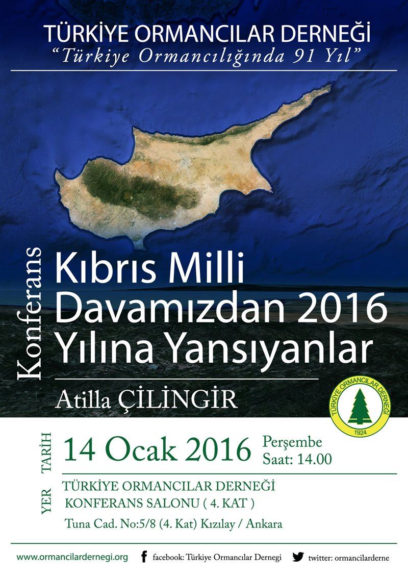 Konferansa Davet / Kıbrıs Milli Davamızdan 2016 Yılına Yansıyanlar